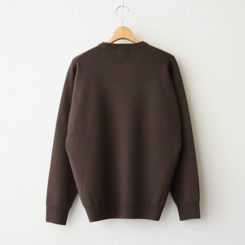 SUNSHINE CASHMERE CREW NECK #BROWN [BN-26FM-057]