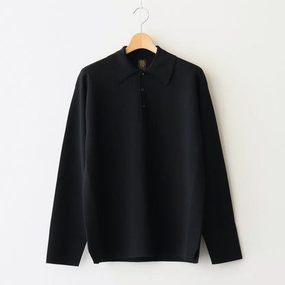 32G SMOOTH WOOL POLO #BLACK [BN-24FM-024]