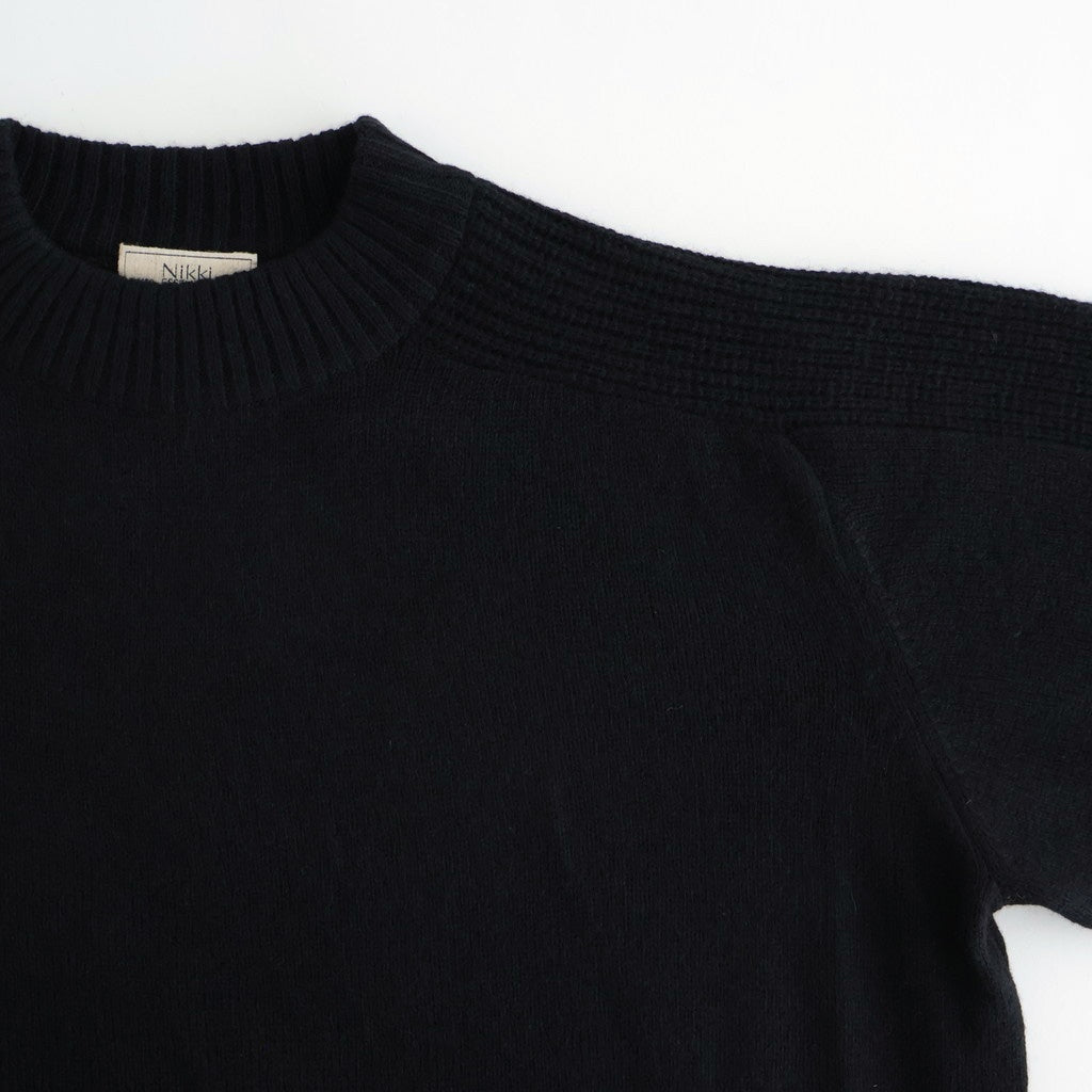 All-yak Crewneck #BLACK×NAVY [NEP-AW2408]