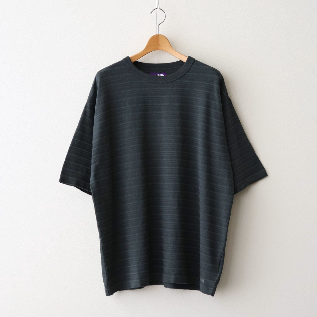Garment Dyed Jacquard Field Tee #Asphalt Gray [N26SH039]