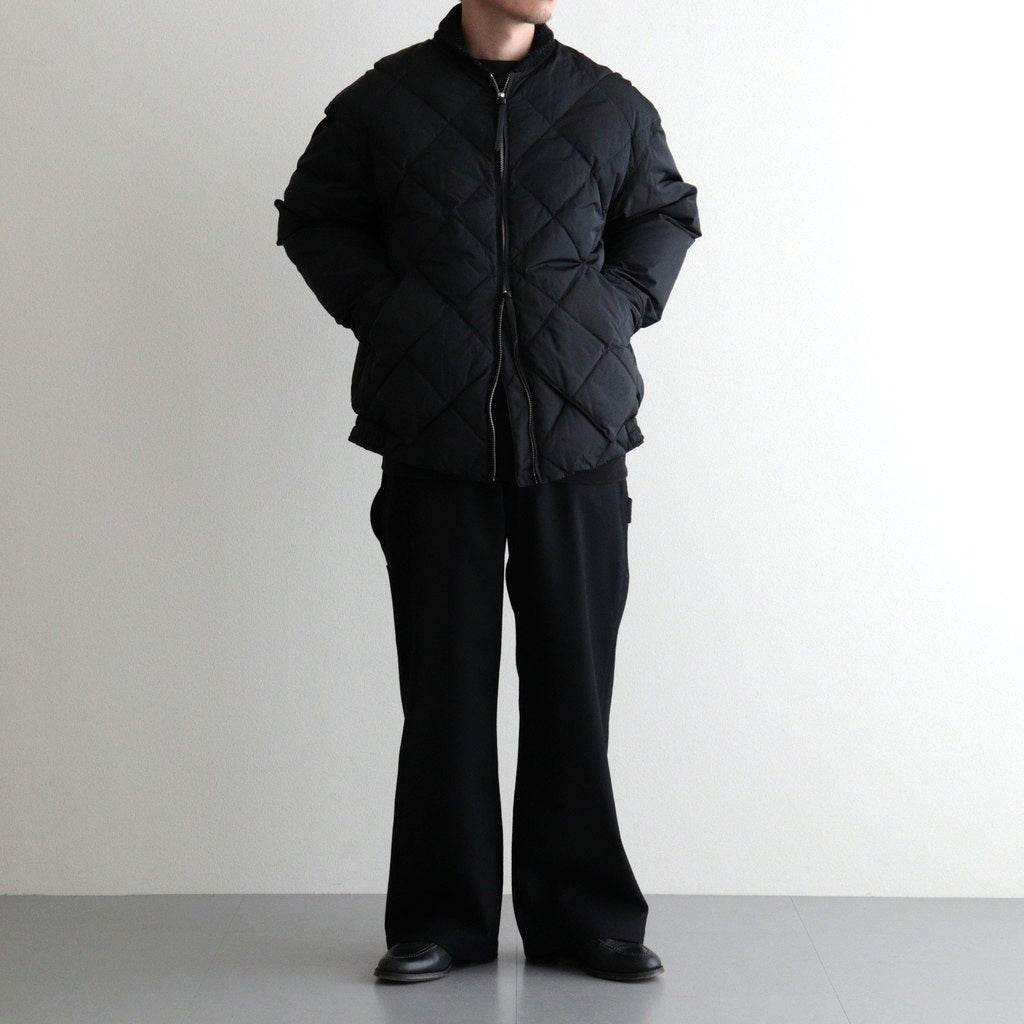 HIGH-COUNT SILK MITTEN PUFF JACKET #BLACK [252OJ-JK13] – Diffusion