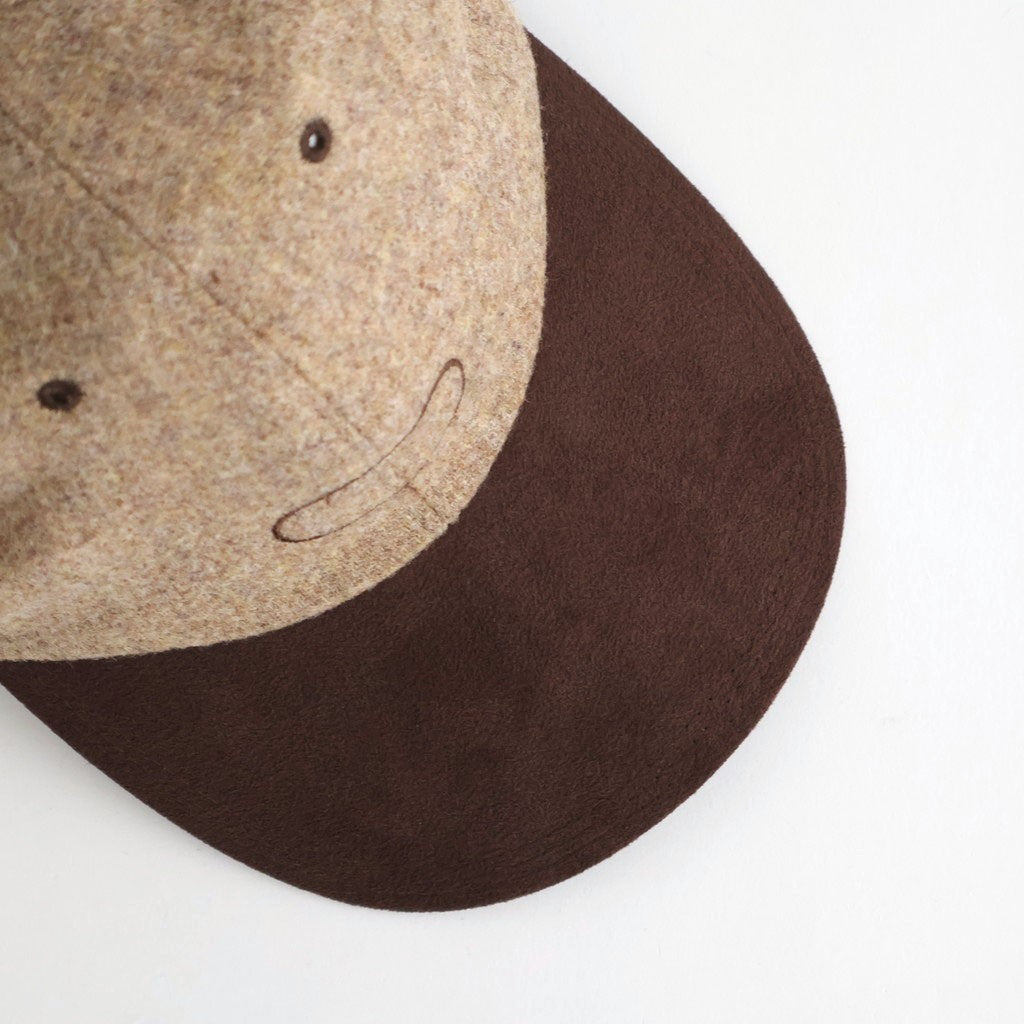 BRITISH TWEED WOOL CAP - FANBOY #COCOA [Y01019]