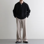 CASHMERE FOX POLO #CHARCOAL [BN-25FM-055]