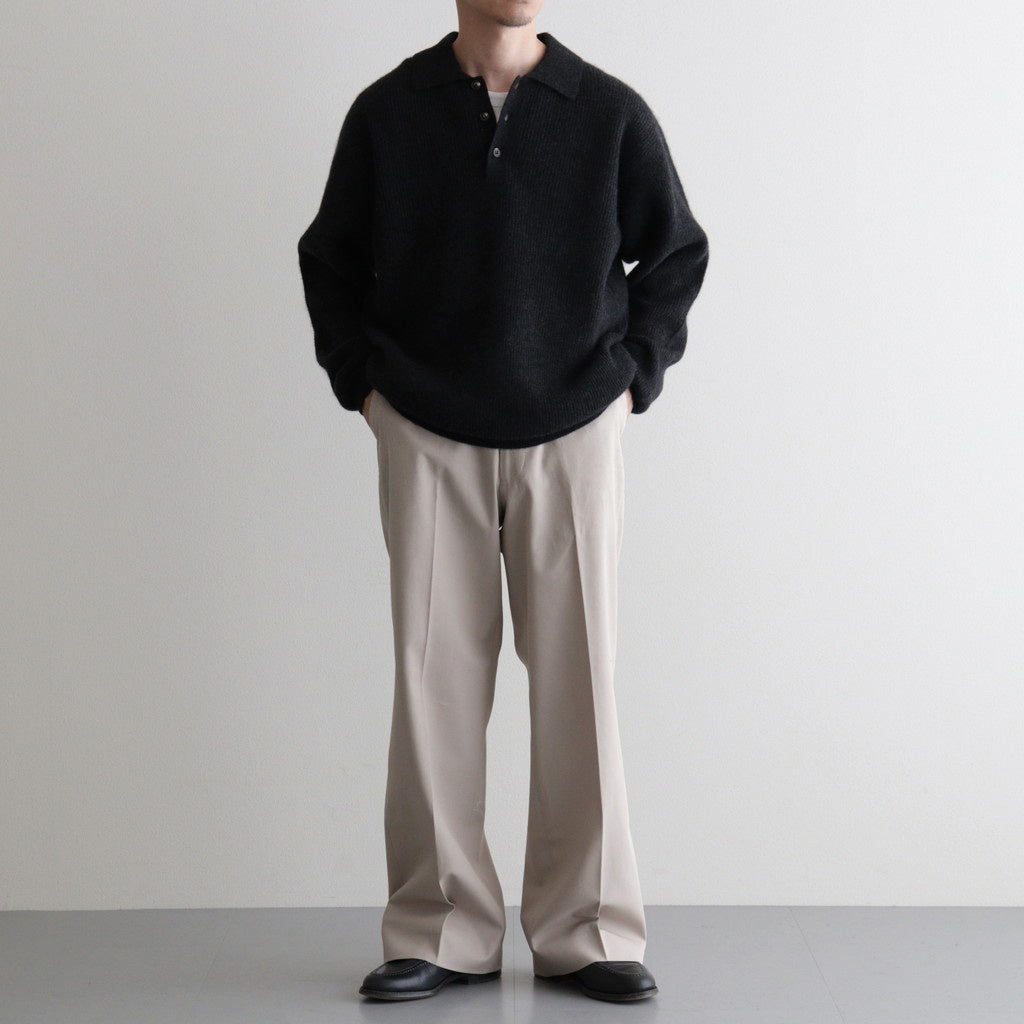 CASHMERE FOX POLO #CHARCOAL [BN-25FM-055]