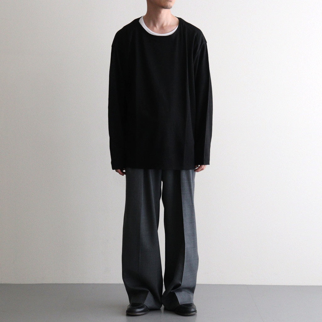 NORMANDY LINEN BASQUE SHIRT #BLACK [BN-26SM-072]