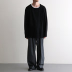 NORMANDY LINEN BASQUE SHIRT #BLACK [BN-26SM-072]