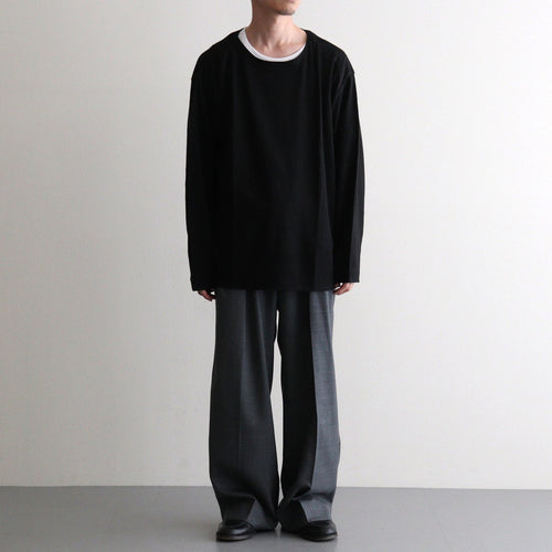 NORMANDY LINEN BASQUE SHIRT #BLACK [BN-26SM-072]