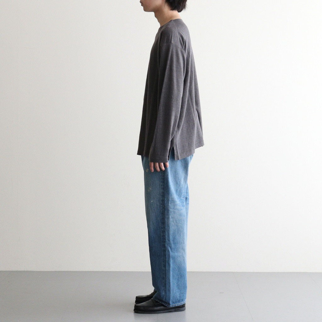 NORMANDY LINEN BASQUE SHIRT #GRAY [BN-26SM-072]