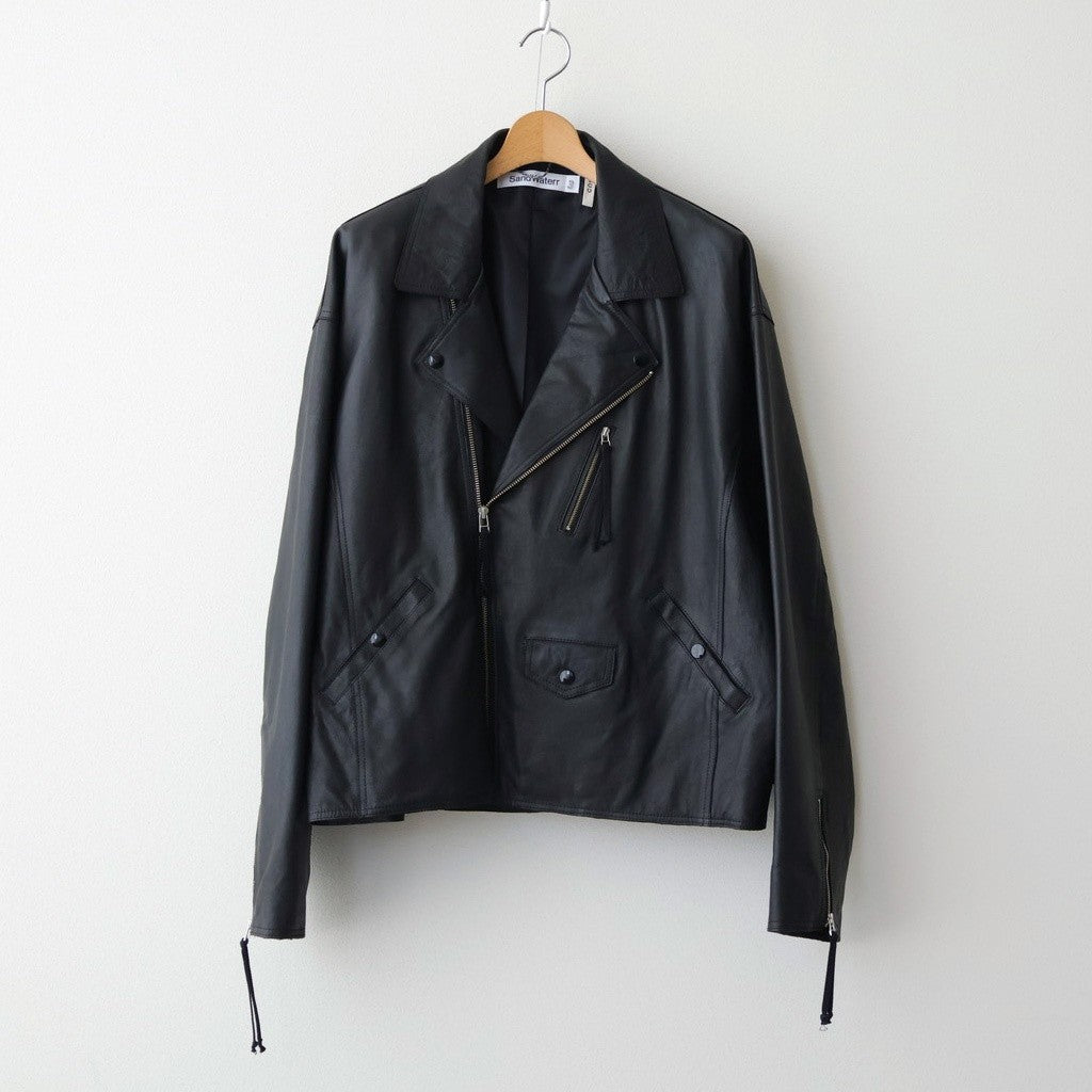 BAGGY RIDER JACKET #BLACK [SH-02-SW-COW-4]