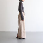 Cotton Serge Belted Skirt #LightBeige [BHSW25F7]