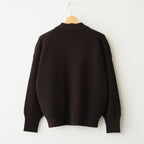SOLID WOOL RIB POLO CARDIGAN #ROSEWOOD [BN-26FL-032]