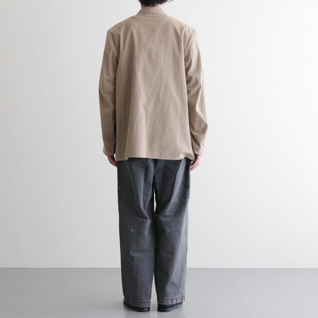 Silk/Cotton Nep Cardigan Jacket #Beige [BHS26S019]