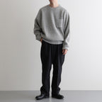 BLENDED KEMPI CREW-NECK SWEATER #PEWTER [252OJ-KN01]