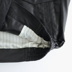 SHEEP LEATHER ZIP BZ #010 RED BLACK [17061 25004]