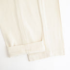 FRONT TUCK ARMY TROUSER #IVORY [261OJ-PT09]