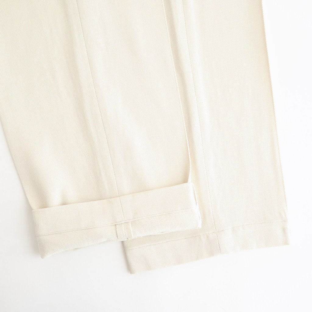FRONT TUCK ARMY TROUSER #IVORY [261OJ-PT09]