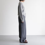 CASHMERE FOX POLO CARDIGAN #GRAY [BN-25FL-044]