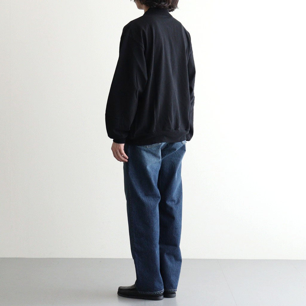 Co/Silk Nep Harf-zip P/O #Black [BHS25S037F26]