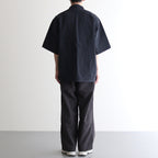 SM FIELD SHIRT SS feather nylon #BlackNavy [25s_SMMS254116]