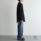 ORGANIC COTTON / TENCEL BRUSHED TWILL SH #NAVY [16542 50368]