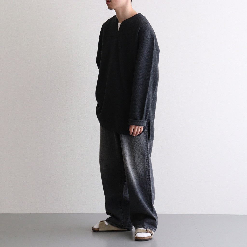 Rough&Smooth Thermal Over NeckL/S #HeatherCharcoal [bROOTS24F30F25]