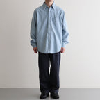 Regular Collar Light Denim Shirt #Indigo Bleach [S25SG087]