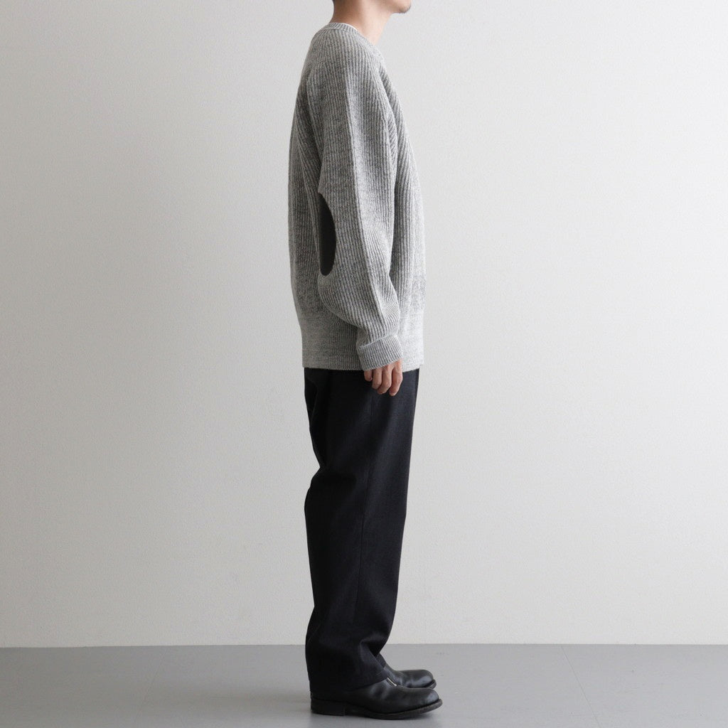 BLENDED KEMPI CREW-NECK SWEATER #PEWTER [252OJ-KN01]