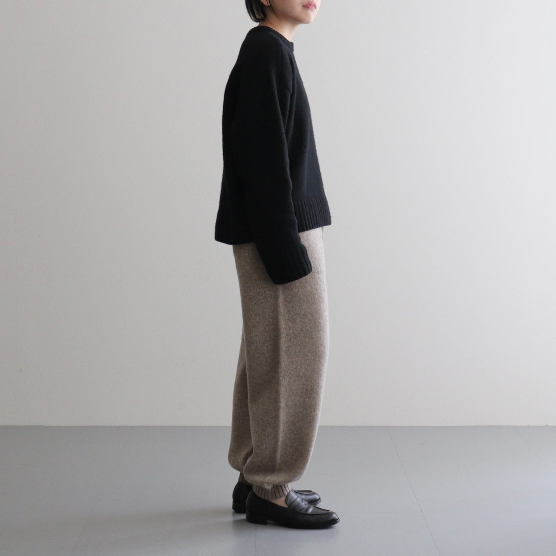 Yak felted sweat pants #BEIGE×BEIGE [NEP-AW2302]