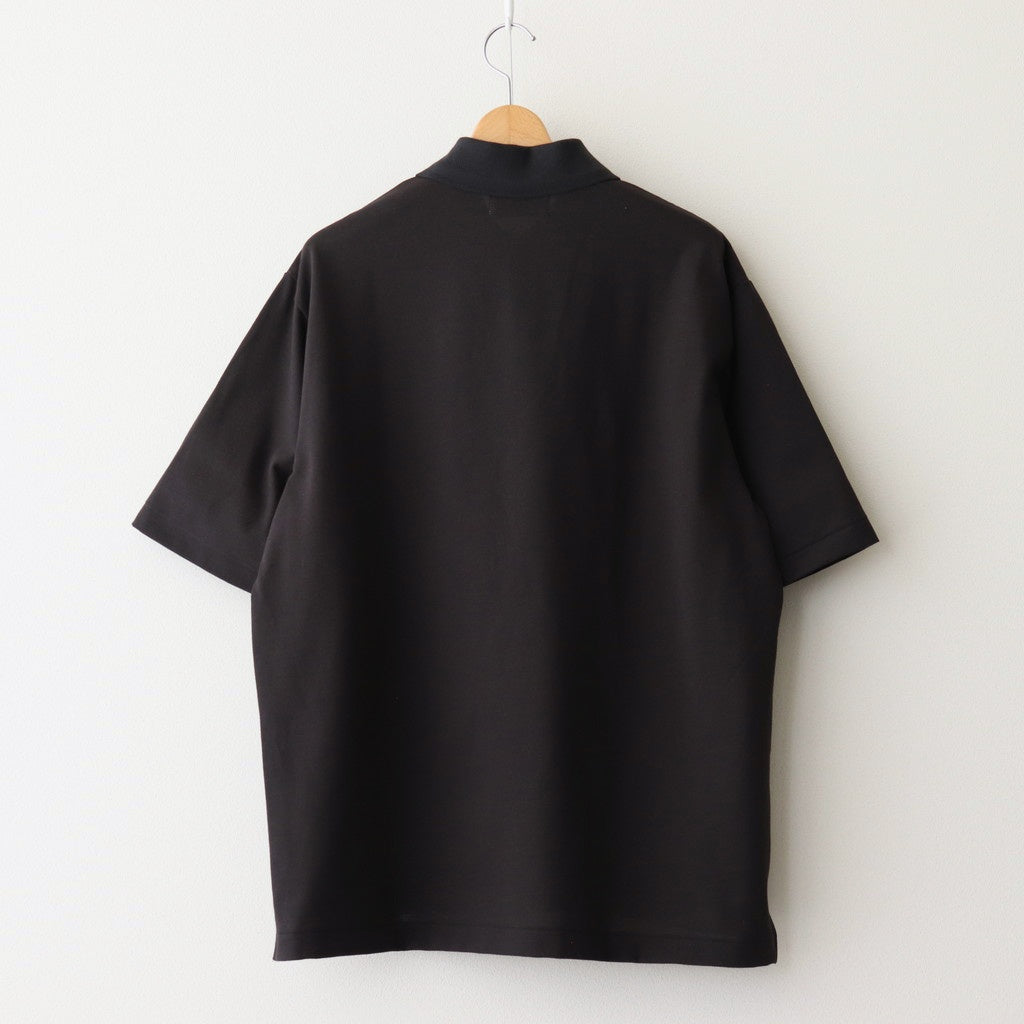 ONE BUTTON POLO S/S TEE #INK BLACK [M25A15CS02B]
