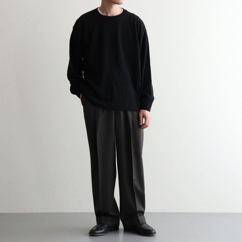 DOUBLE PLEATED SEMI EASY TROUSERS #DARK SAGE [A26C07PT02C]