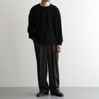 DOUBLE PLEATED SEMI EASY TROUSERS #DARK SAGE [A26C07PT02C]