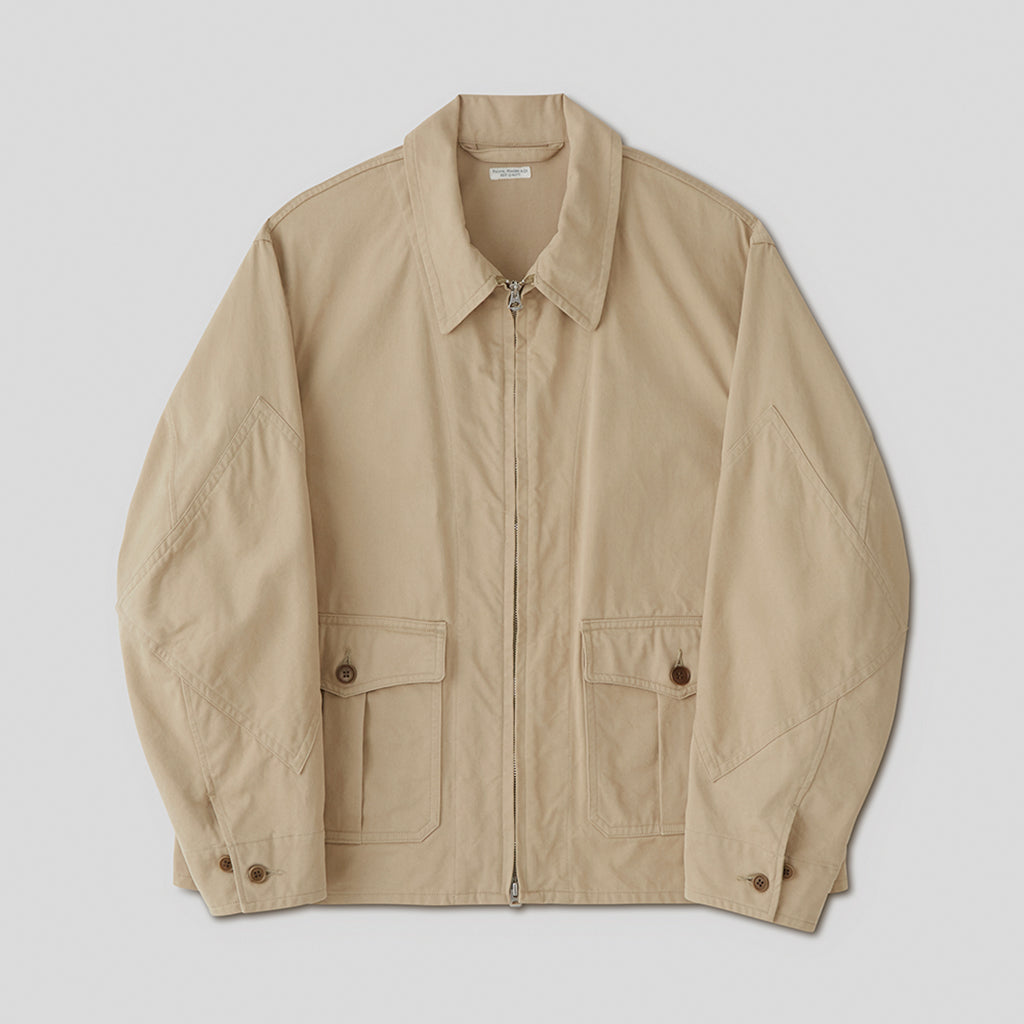 CHINO CLOTH FLIGHT JACKET #KHAKI BEIGE [PMAS-OT01] – Diffusion