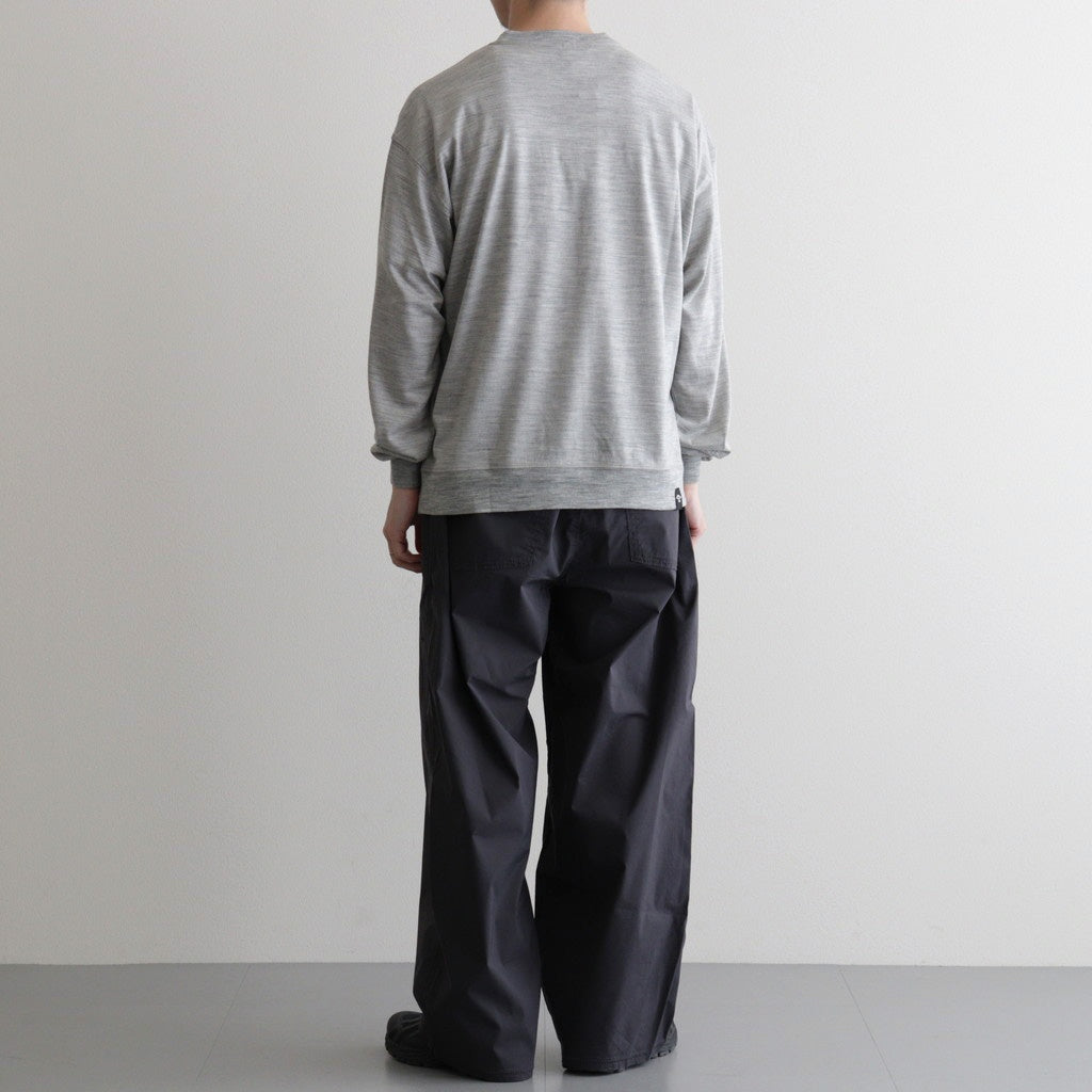 Washable Japanese Merino L/S Tee #GREY [SM61MC002]
