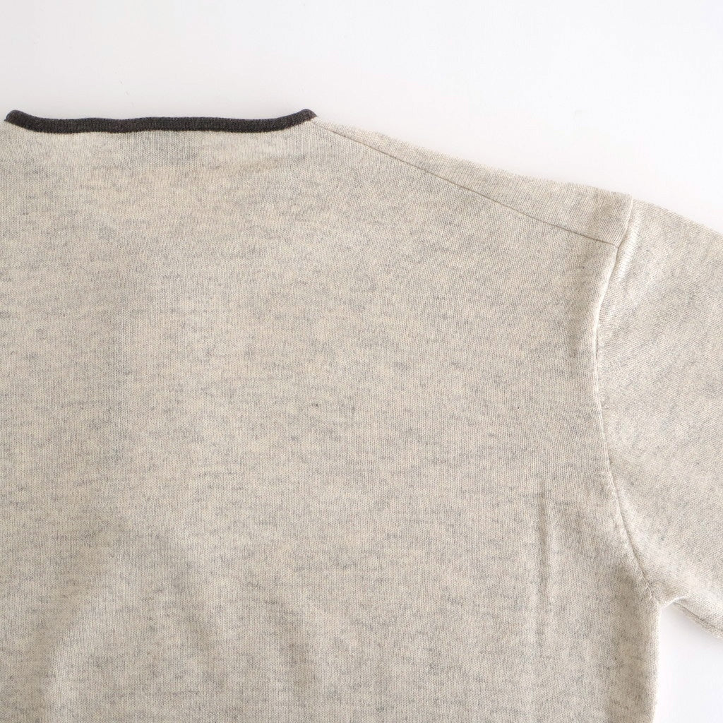 Cashmere Henleyneck - Diffusion Exclusive #Lt.Gray×Charcoal [NEP-AW2520B]