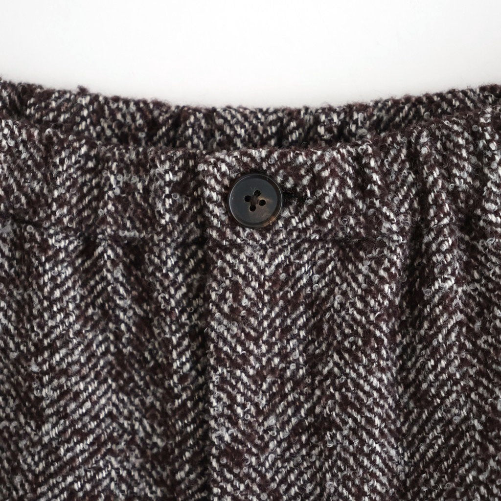 LOOP TWEED EASY WIDE PANTS #HERRINGBONE LOOP TWEED [26W-BIS-PT27H]