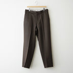 REGULAR FIT STRAIGHT TROUSERS #BROWN BIRD’S-EYE [M26C10PT03C]