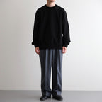 DOUBLE PLEATED WIDE TROUSERS #FOREST GRAY [A25C15PT02C]