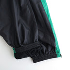 PANEL COLOR TRACK PANTS #BLACK/GRN [DNS26P02]