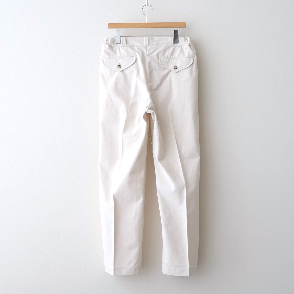 FRONT TUCK ARMY TROUSER #NATURAL [252OJ-PT07]