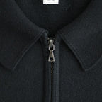 Co/Silk Nep Harf-zip P/O #Black [BHS25S037F26]