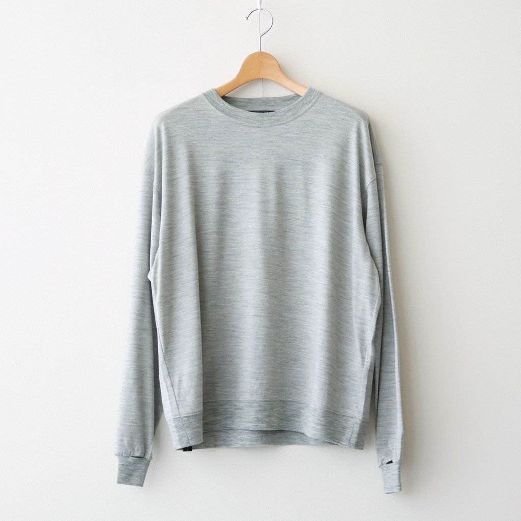 Washable Japanese Merino L/S Tee #GREY [SM61MC002]