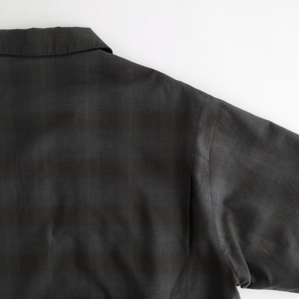 PLEATED-POCKET RICKY JACKET #PEWTER PLAID [261OJ-JK07]