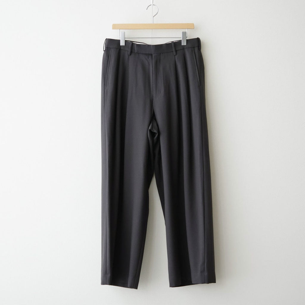 DOUBLE PLEATED BUGGY TROUSERS #CHARCOAL GRAY [M26C06PT01C]