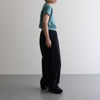 Co/Silk Nep Hem-Rib Football Sleeveless #DustTurquoise [BHSW25S3]