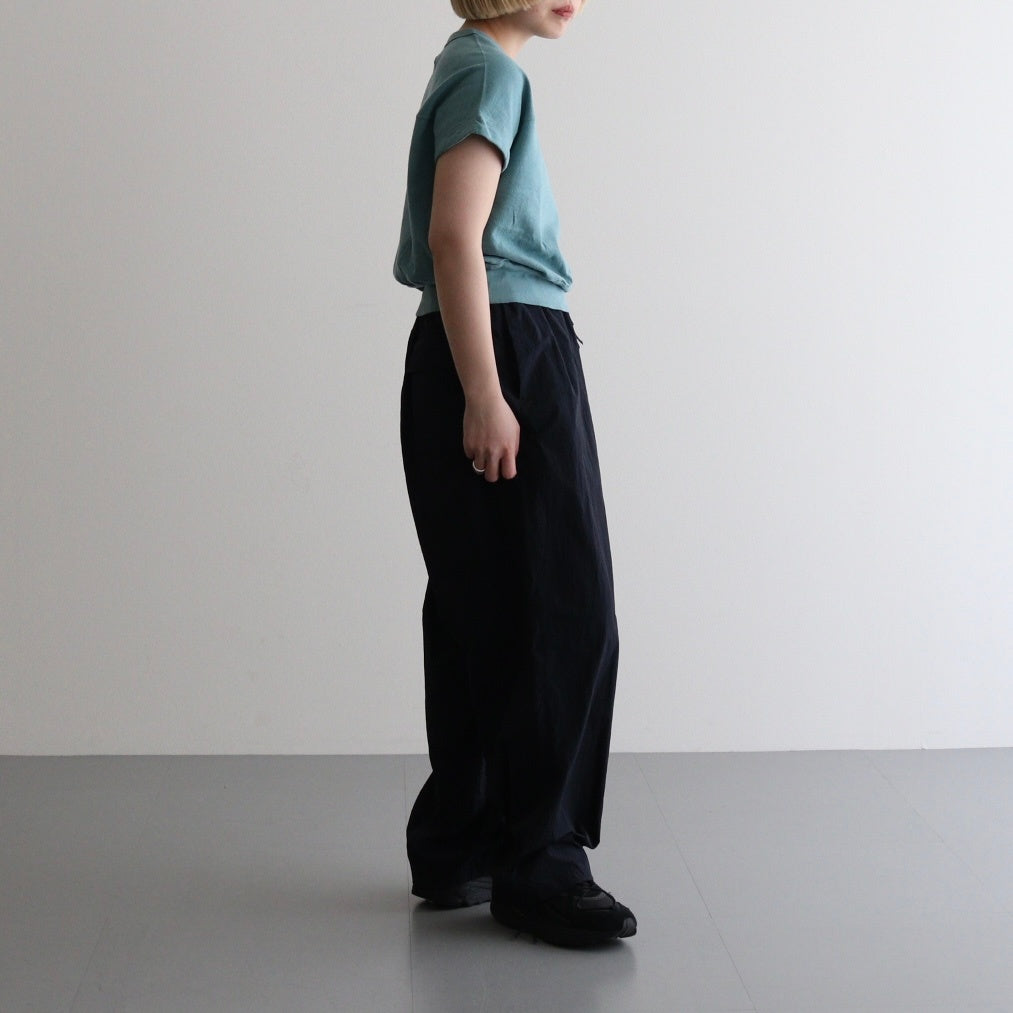 Co/Silk Nep Hem-Rib Football Sleeveless #DustTurquoise [BHSW25S3]