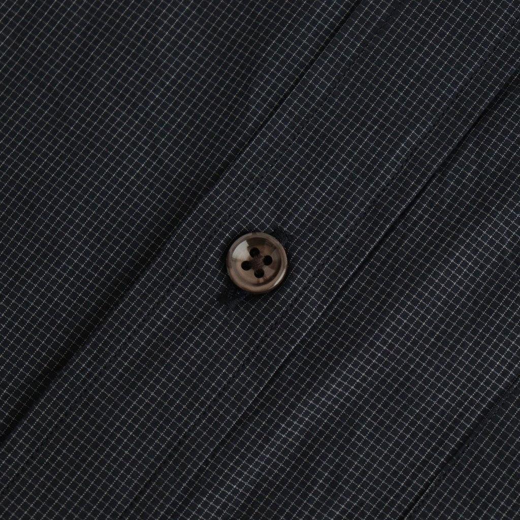 Cottton Silk Check Standard Shirt #Black Check [NEP-SS2645]