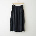 RAYON-POLYESTER BROAD SKIRT #010 BLACK [16862 30005]