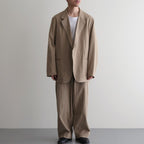 Silk/Cotton Nep Cardigan Jacket #Beige [BHS26S019]