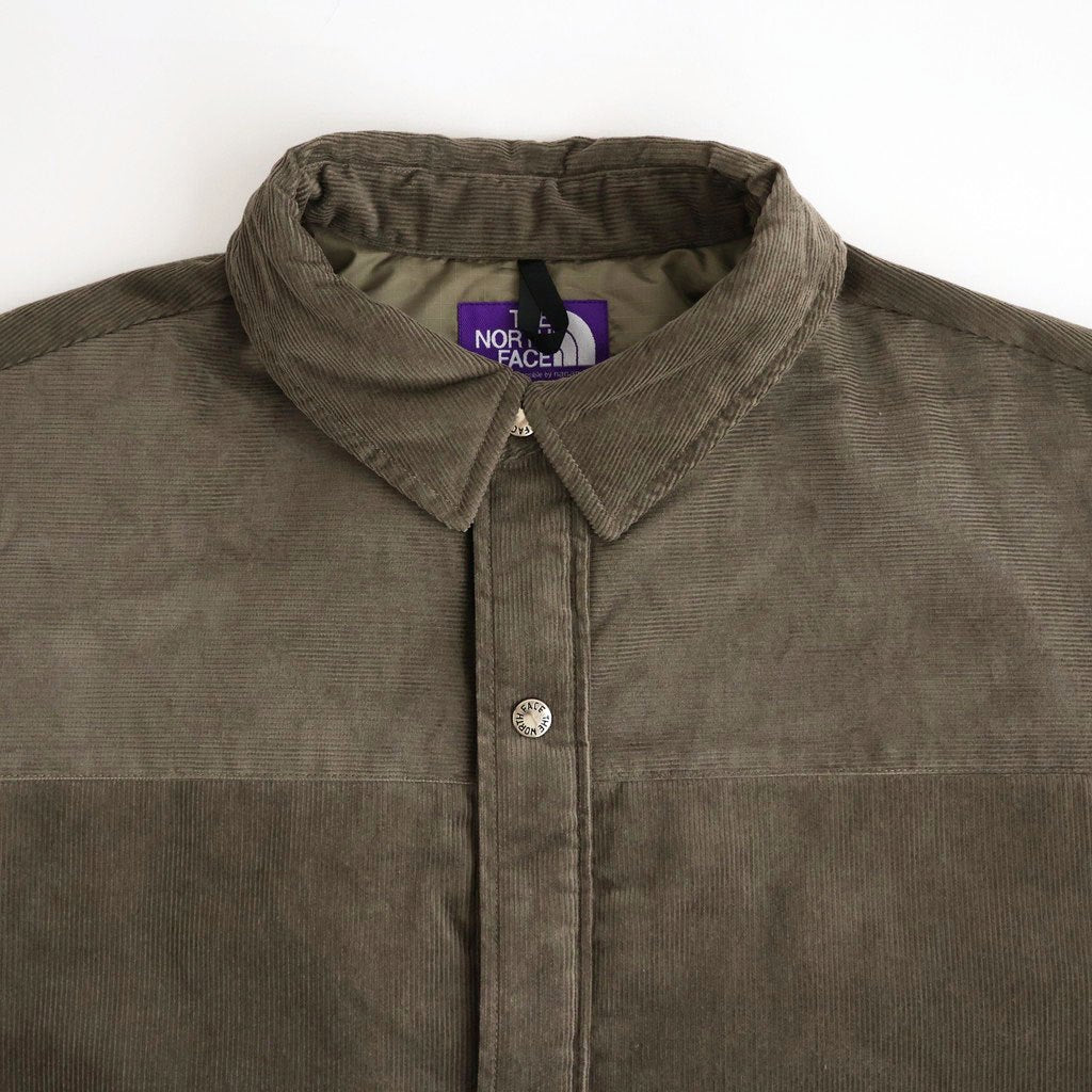 Corduroy Field Insulation Shirt Jacket #Olive [N26FA051]