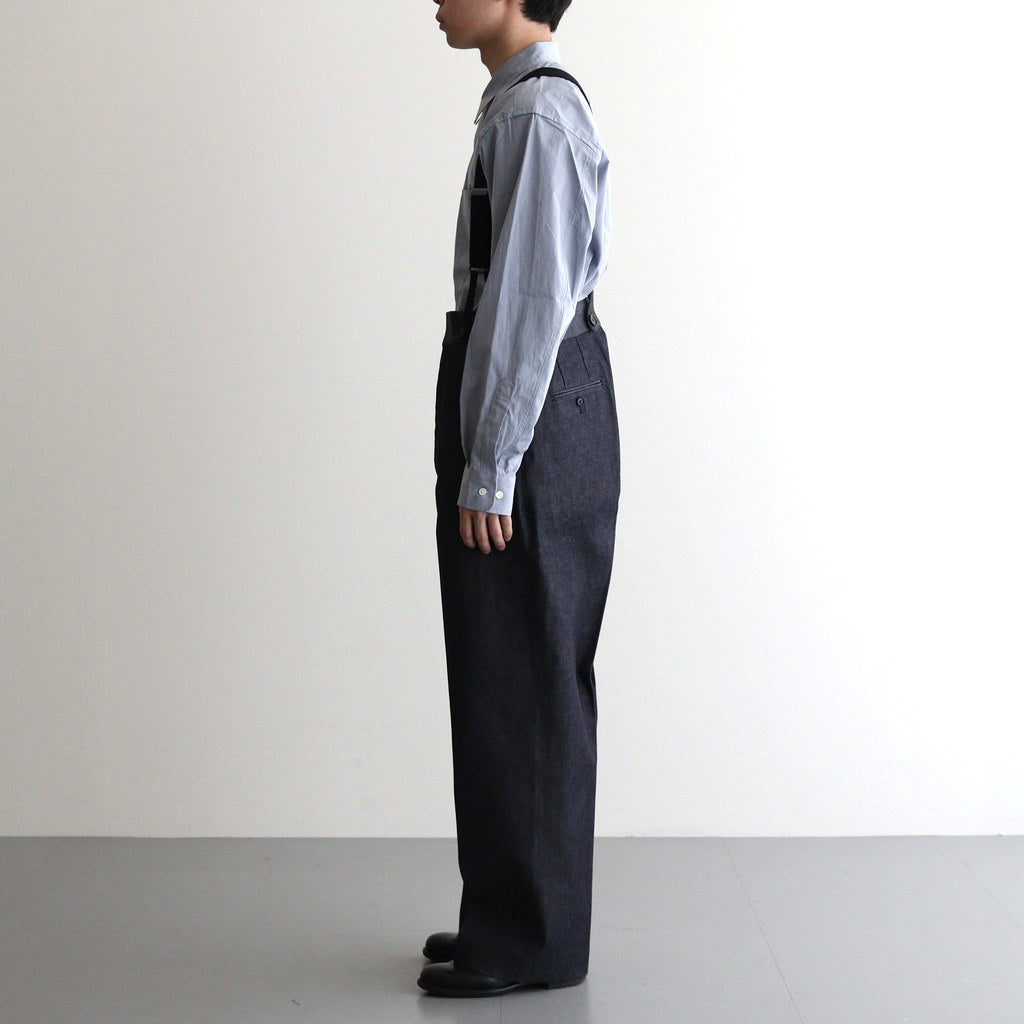 SOLIS COTTON TROUSERS - RIGID DENIM #INDIGO [HV501001]